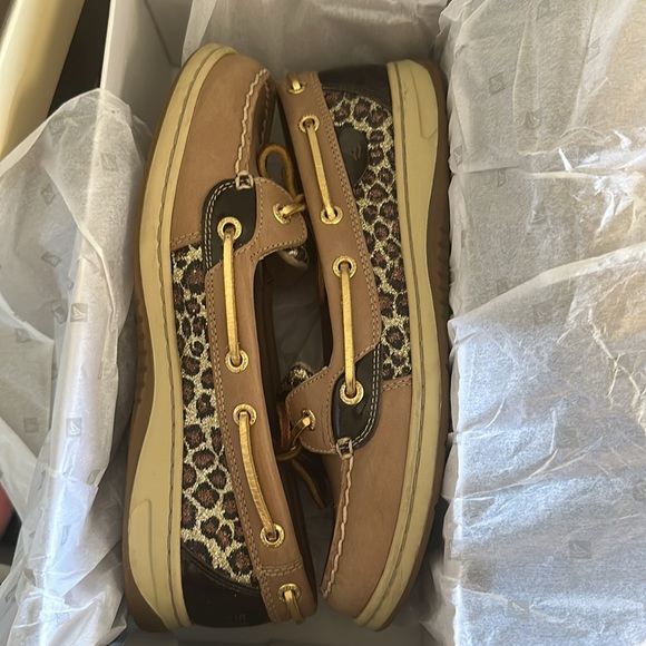 Sperry Top Sider Angelfish 9102815 Women’s Sequin Leopard Boat Shoes Size 8.5 - Picture 11 of 11